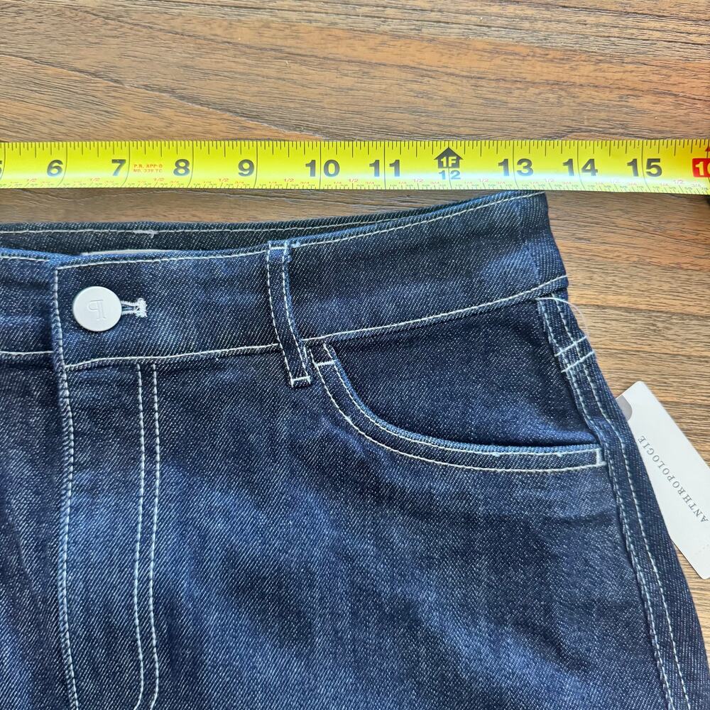 Pilcro (Anthropologie) Denim Bow Mini Skirt - Size XS - Picture 7 of 7